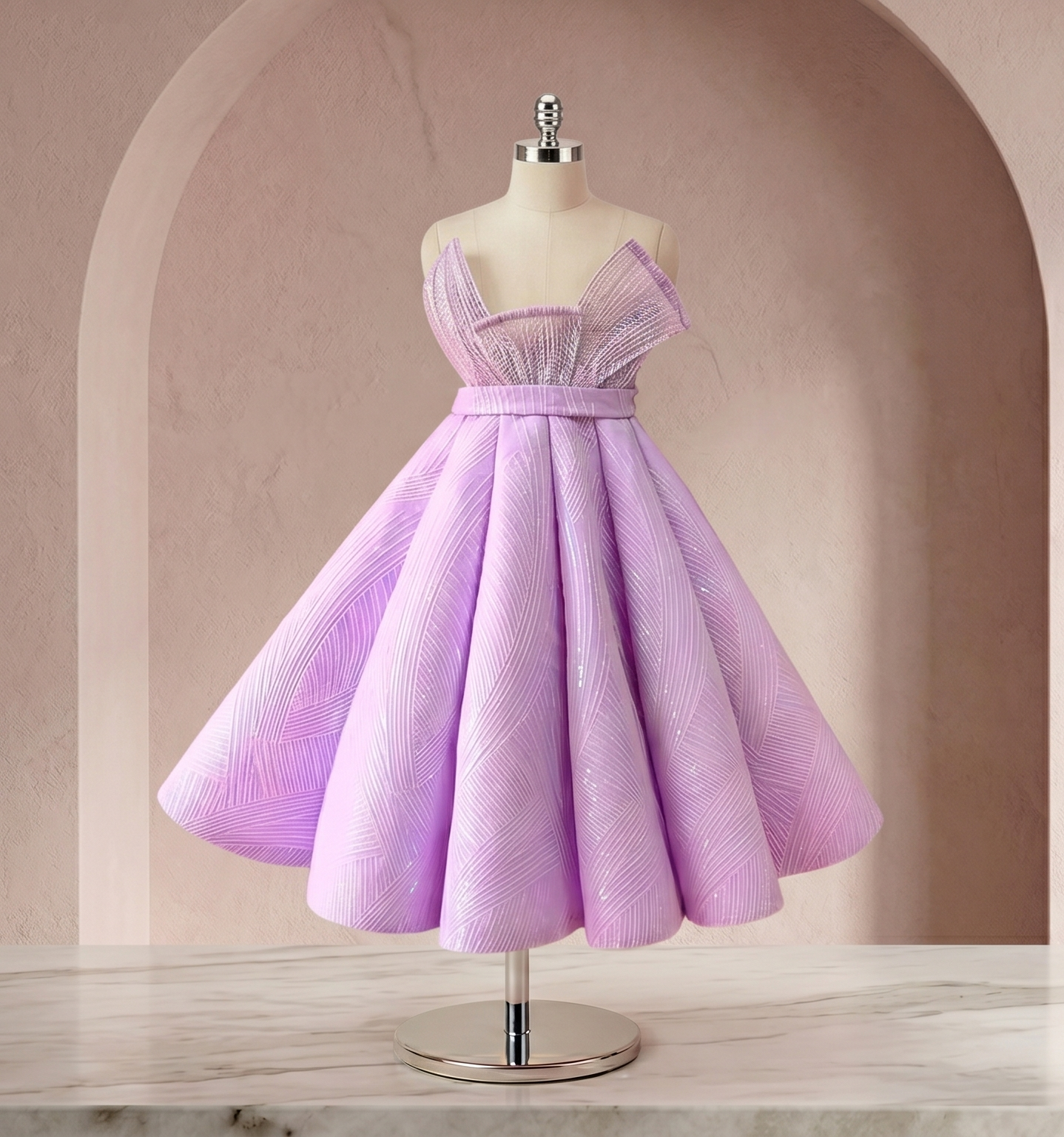 Lavender Line Saturn Scallop