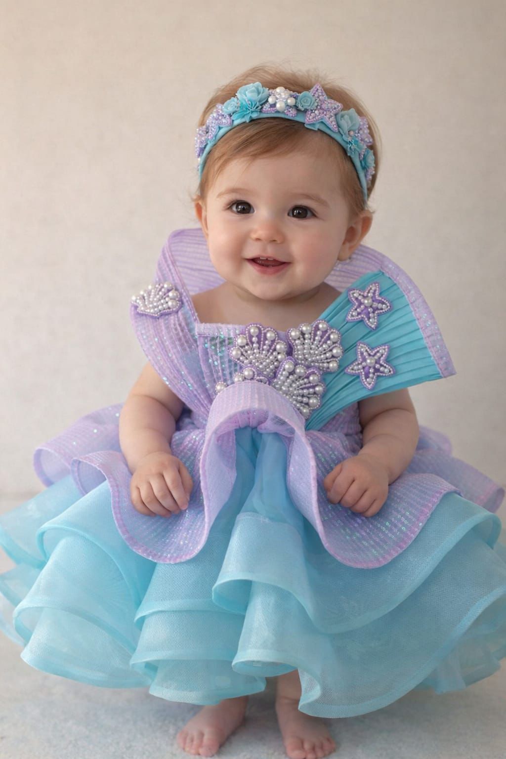 Celestial pearl princess gown