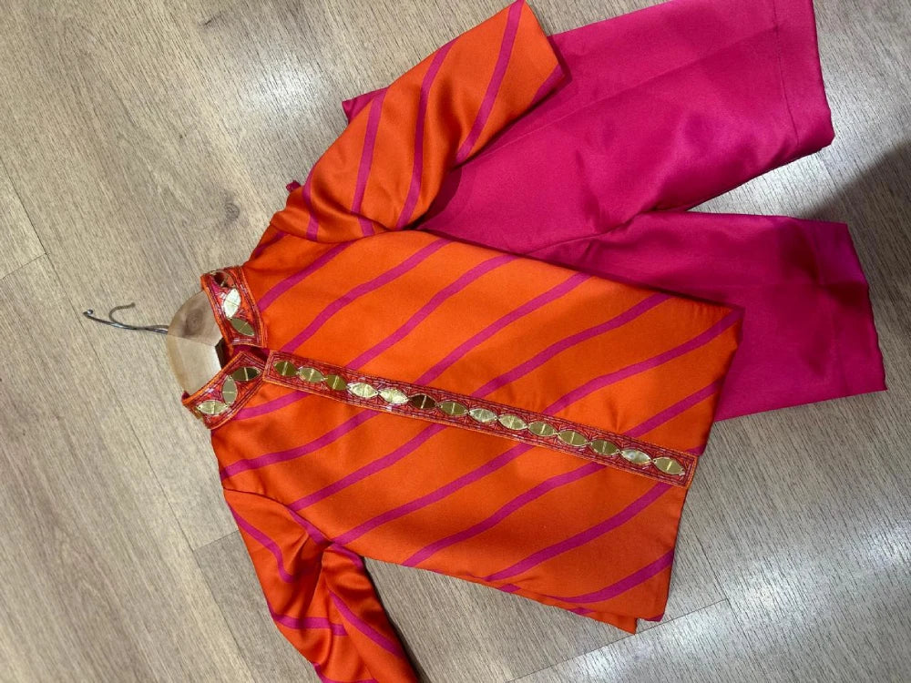 Hand Embroidered Bandi With Pants