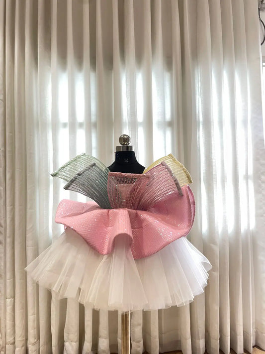 SCULPTED SEQUINS STATEMENT DRESS