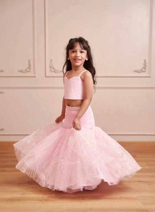 SWEET HEART BLOUSE WITH SKIRT