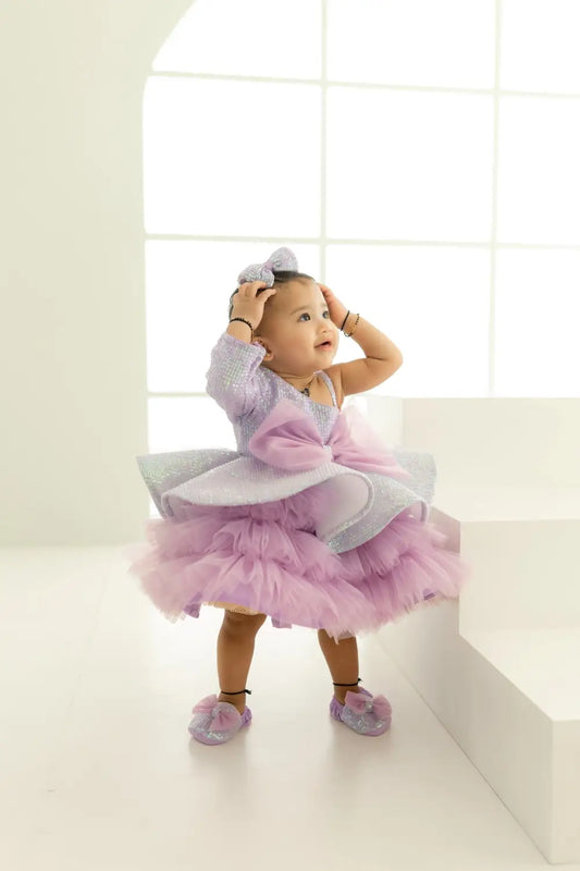 ONE SHOULDER SEQUENCE ,PEPLUM ,RUFFELS SKIRT