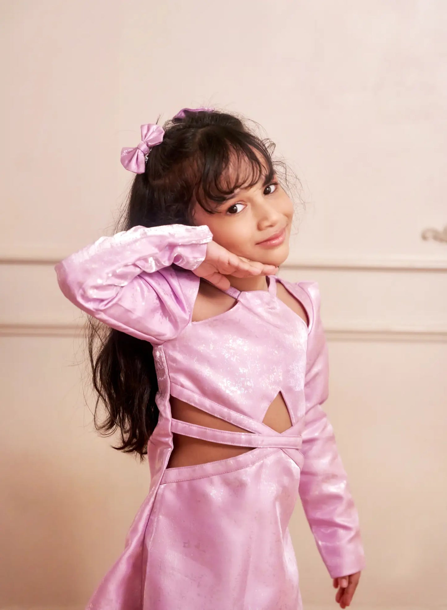 PURPLE METALLIC DRESS