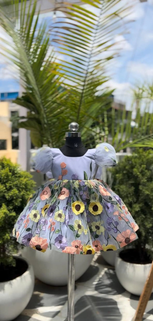 FLORAL BLOOM BABY DOLL DRESS