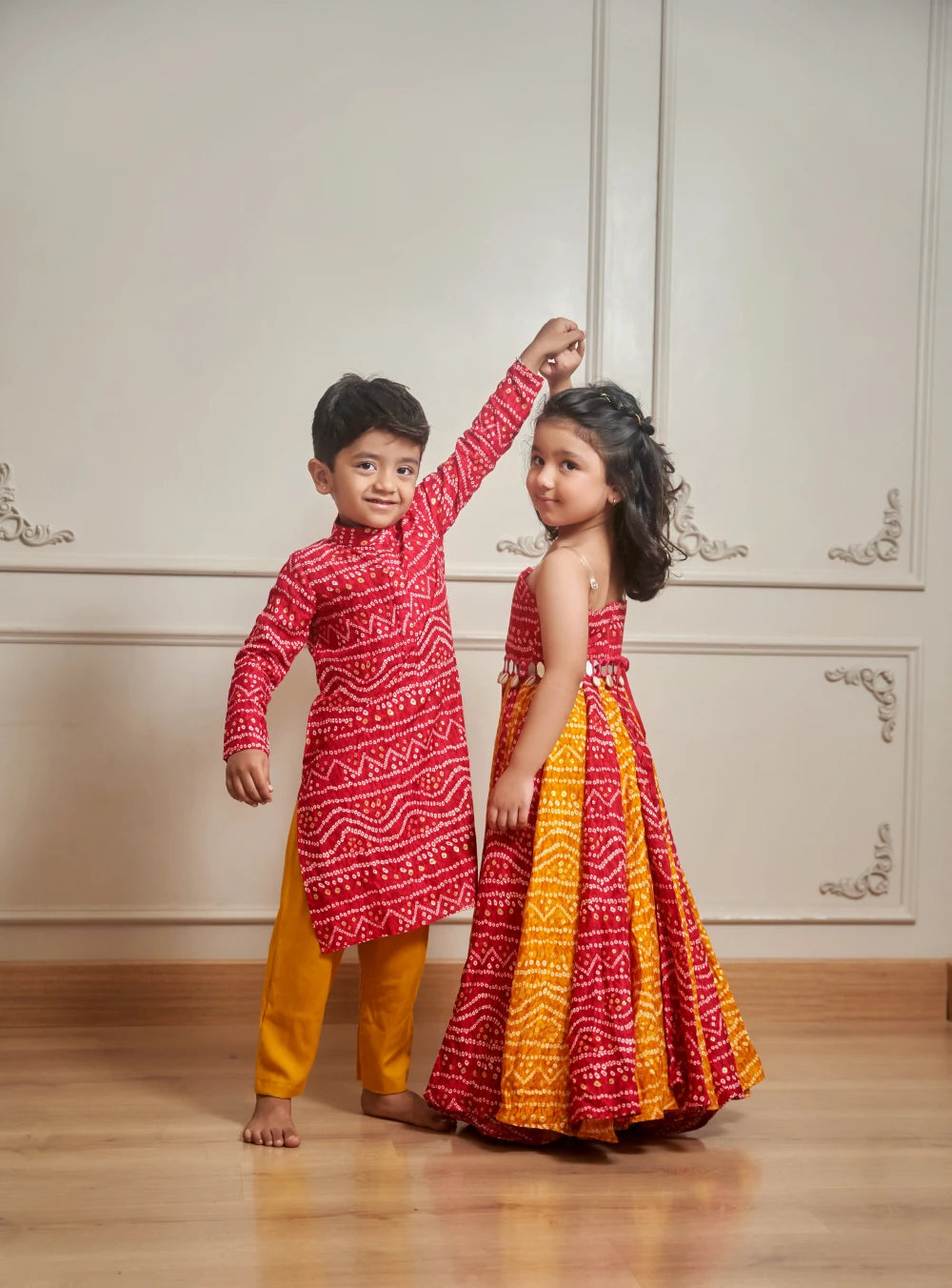 Bandani kurtha with bottoms