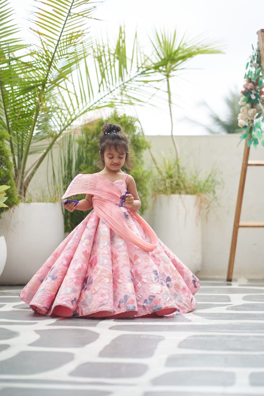 DREAMY PEACH BALL GOWN