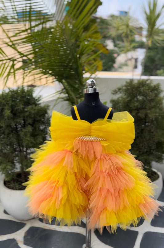 FLAMINGO PIECE- KNEE LENGTH PIECE WITH A DETACHABLE PEARL BELT