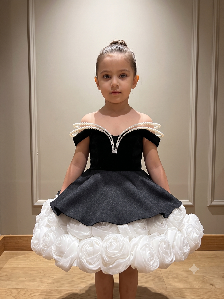 Floral 1st Birthday Dress for Baby Girl: