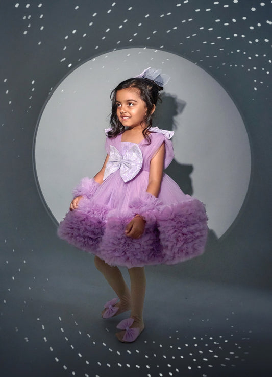 HEAVY RUFFLE SKIRT WITH BOW BODY