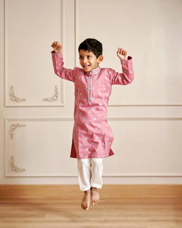 Hand Embroidered Star Motifs With Pants