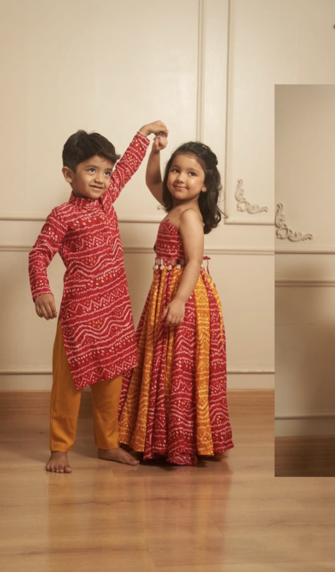 Contemporary Bandhej Duo