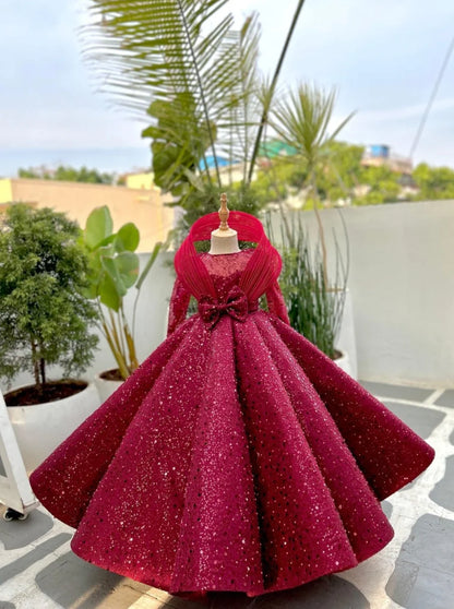 SCALLOP SKIRT WITH RING - PEARL WITH SEQUINS