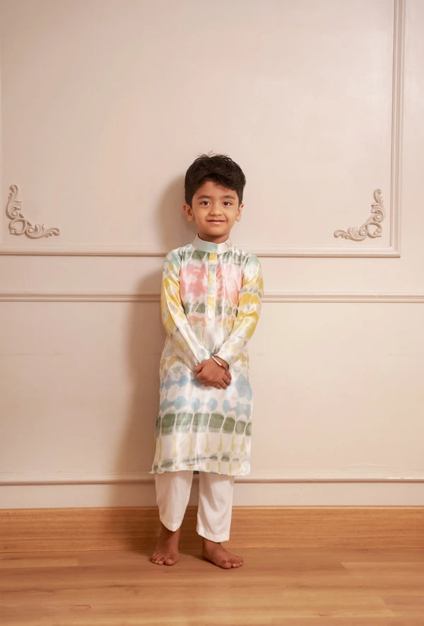 Satin Kurtha With Bottoms