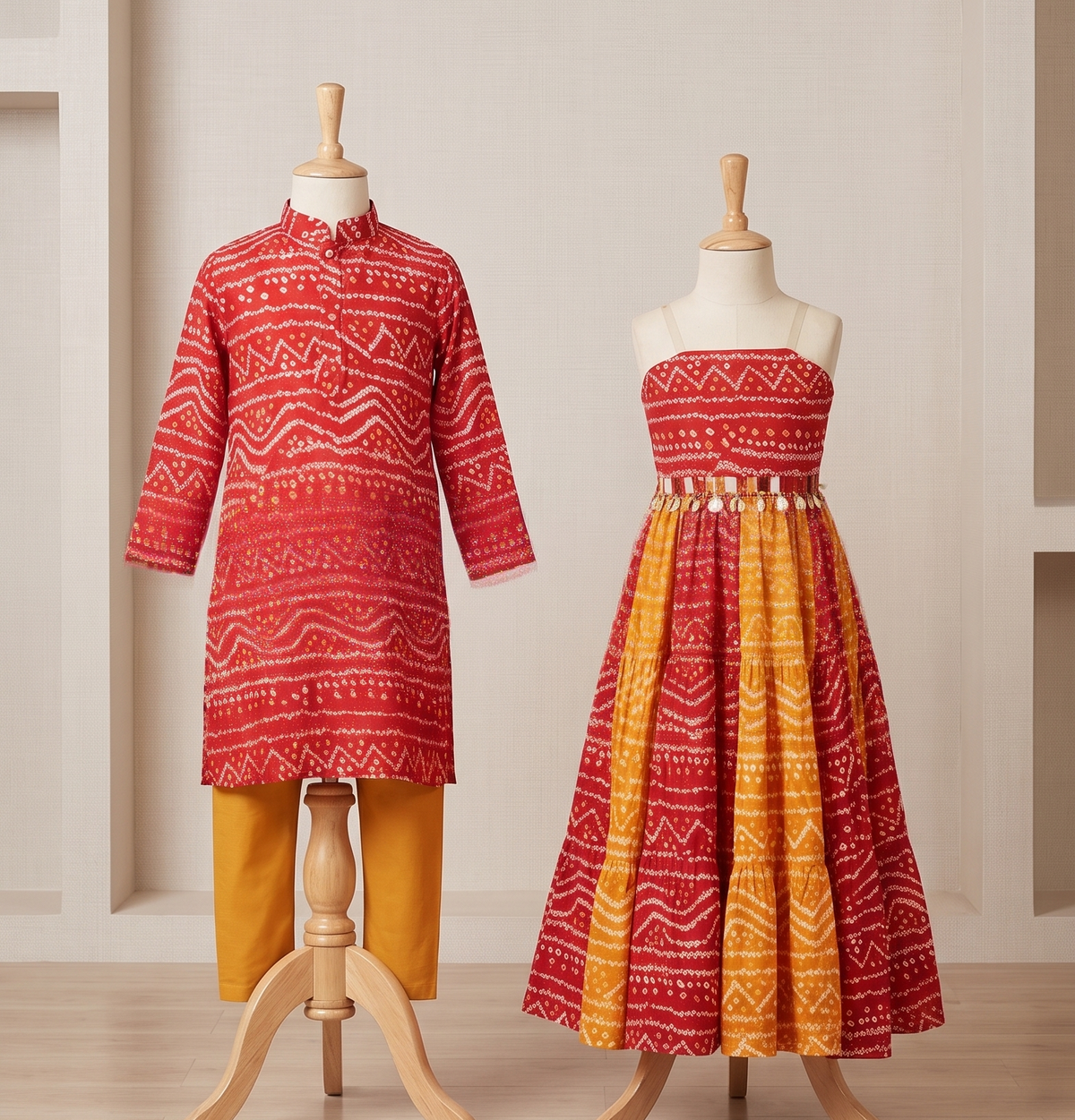 Contemporary Bandhej Duo