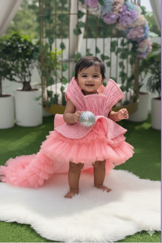 RING WITH TAIL, PEARL WITH SEQUINS